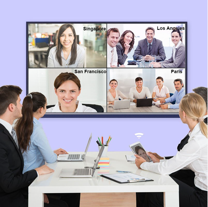 Interactive display for meeting room solution